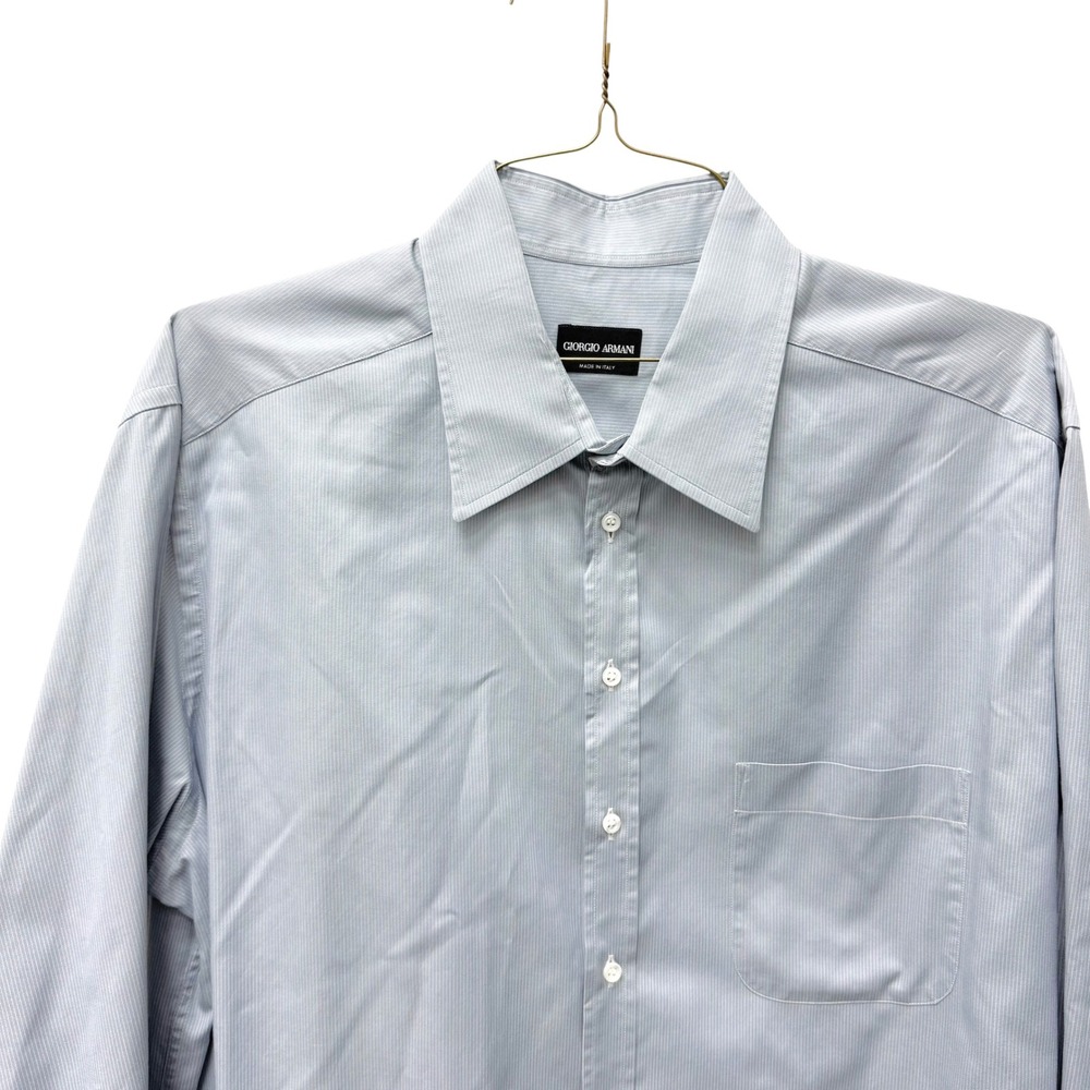 Giorgio Armani Vintage Mens Button Down Shirt Bundle 4 Pack Blue Grey Italy XL - Picture 8 of 16